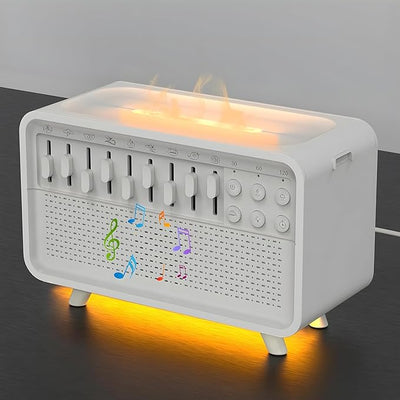 4-in-1 White Noise Machine, White Noise Humidifier with 8 Ambient Sounds & Night Light